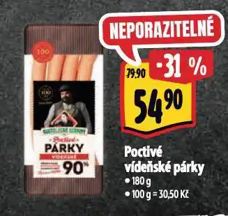Albert Poctivé vídeňské párky nabídka