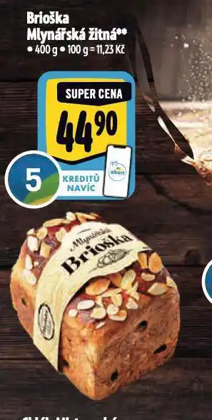 Albert Brioška mlynářská žitná nabídka