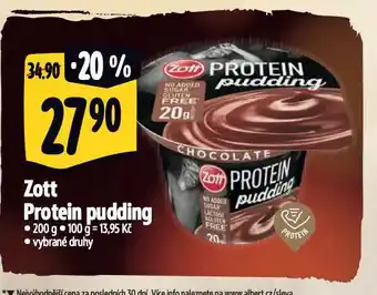 Albert Zott protein pudding nabídka
