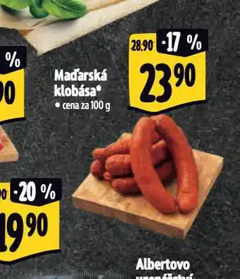 Albert Maďarská klobása nabídka