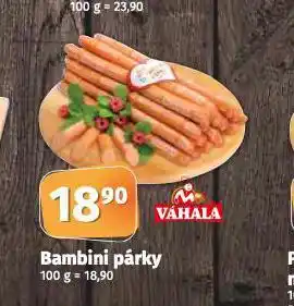 Coop Bambini párky nabídka