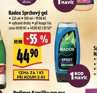 Albert Radox sprchový gel nabídka