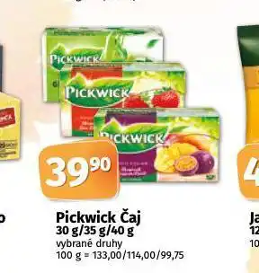 Coop Pickwick čaj nabídka