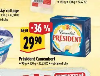 Albert Président camembert nabídka