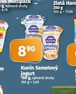 Coop Kunín sametový jogurt nabídka