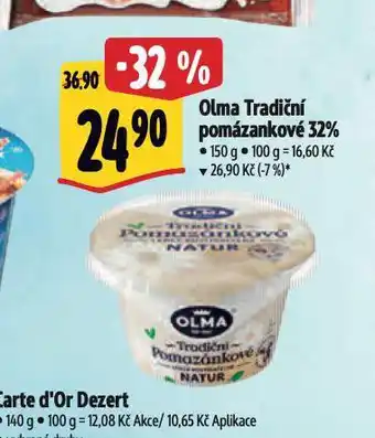Albert Olma tradiční pomazánkové 32% nabídka