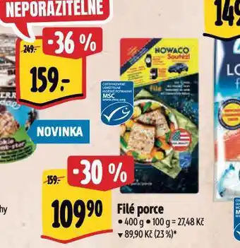 Albert Filé porce nabídka