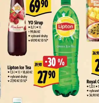 Albert Lipton ice tea nabídka