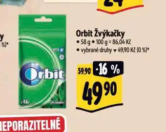 Albert Orbit žvýkačky nabídka