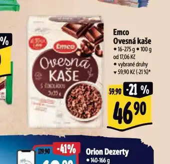 Albert Emco ovesná kaše nabídka