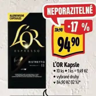 Albert L´or kapsle nabídka