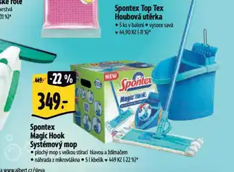 Albert Spontex magic hook systémový mop nabídka