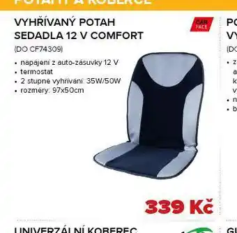 Auto Kelly Vyhřívaný potah sedadel 12 v comfort nabídka