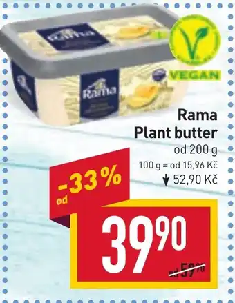 Billa Rama Plant butter nabídka