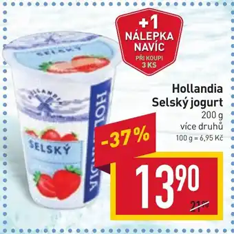 Billa Hollandia Selský jogurt 200 g nabídka