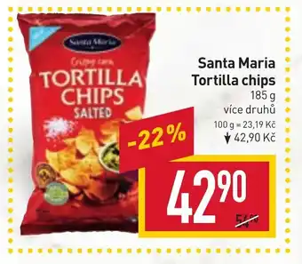 Billa Santa Maria Tortilla chips nabídka