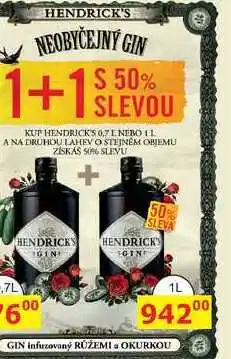 BENE Nápoje Hendrick's, 1 l nabídka