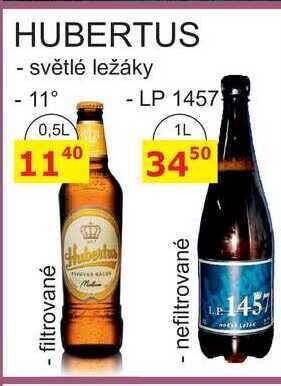 BENE Nápoje Hubertus světlé ležáky lp 1457, 1 l nabídka