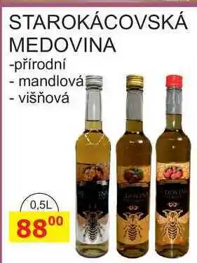 BENE Nápoje Starokácovská medovina, 0,5 l nabídka