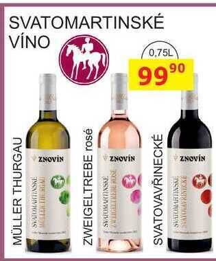 BENE Nápoje Svatomartinské víno, 0,75 l nabídka