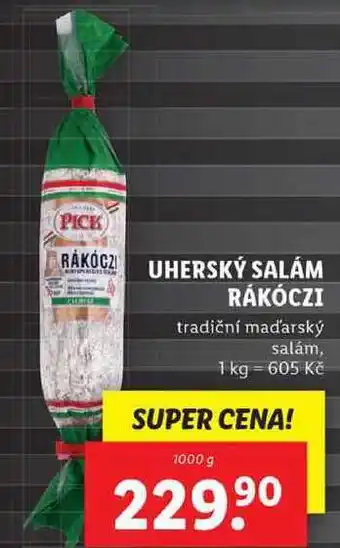 Lidl Uherský salám rákóczi, 1000 g nabídka