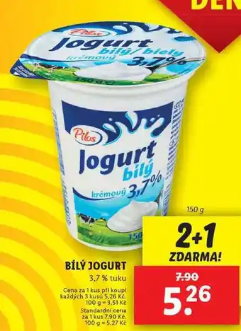 Lidl Bílý jogurt, 150 g nabídka