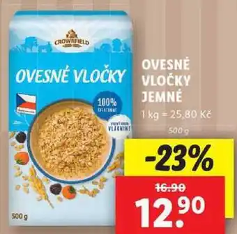 Lidl Ovesné vločky jemné, 500 g nabídka