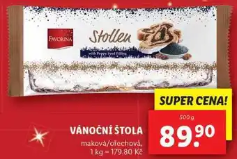 Lidl Vánoční štola, 500 g nabídka