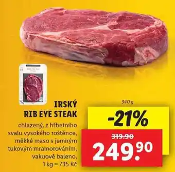 Lidl Irský rib eye steak, 340 g nabídka