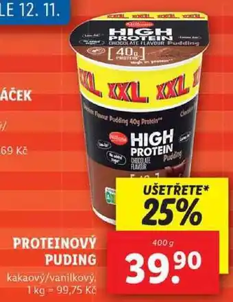 Lidl Proteinový puding, 400 g nabídka