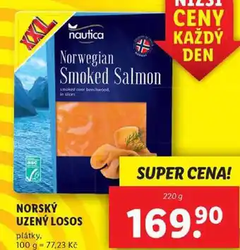 Lidl Norský uzený losos, 220 g nabídka