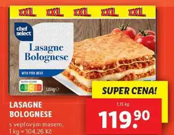 Lidl Lasagne bolognese, 1,15 kg nabídka