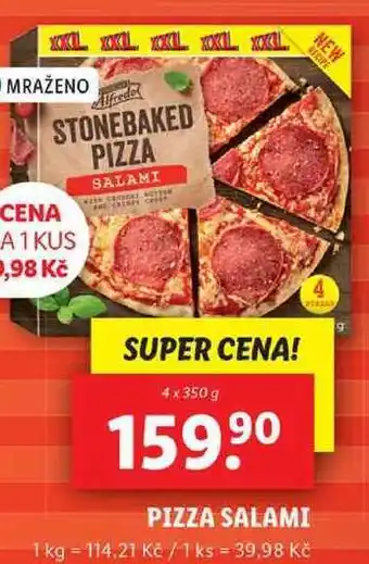 Lidl Pizza salami, 4x 350 g nabídka