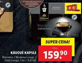 Lidl Kávové kapsle, 44 ks nabídka