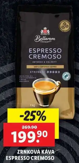 Lidl Zrnková káva espresso cremoso, 1 kg nabídka