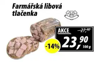 ZEMAN Farmářská libová tlačenka, 100 g nabídka