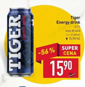 Billa Tiger Energy drink nabídka