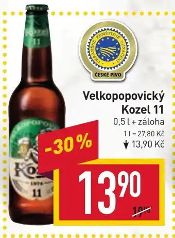Billa Velkopopovický Kozel 11 nabídka