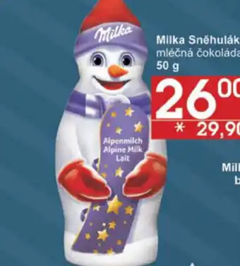 Jip Milka Sněhulák mléčná čokoláda 50 g nabídka
