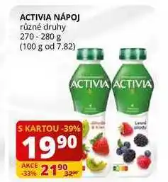Flop Activia nápoj různé druhy 270-280 g nabídka