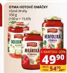 Flop Otma hotové omáčky různé druhy 350 g nabídka