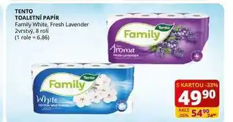Flop Tento toaletní papír family white, fresh lavender 2vrstvý, 8 rolí nabídka