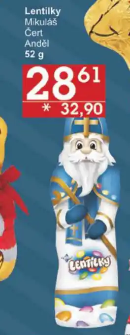 Jip Lentilky Mikuláš Čert Anděl 52 g nabídka