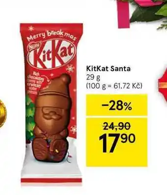 Tesco Kitkat santa 29 g nabídka