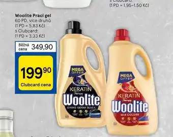 Tesco Woolite prací gel 60 pd nabídka