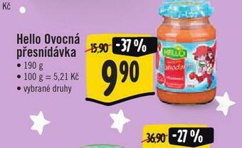 Jip Hello ovocná přesnídávka nabídka