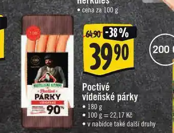Jip Poctivé párky vídeňské nabídka