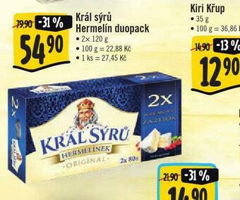 Jip Král sýrů hermelín duopack nabídka