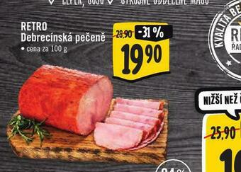 Jip Retro debrecínská pečeně nabídka