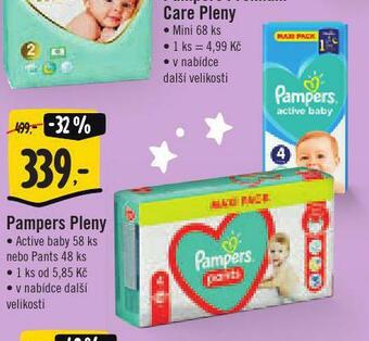 Pampers dětské pleny